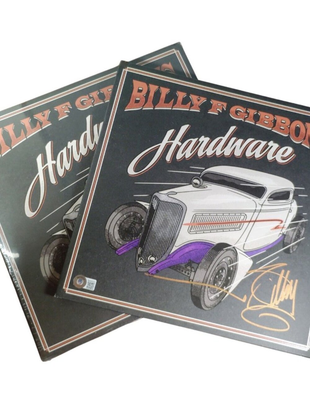 Billy F Gibbons Signed Hardware Orange Crush Vinyl LP Beckett BAS ZZ Top
